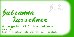julianna kurschner business card